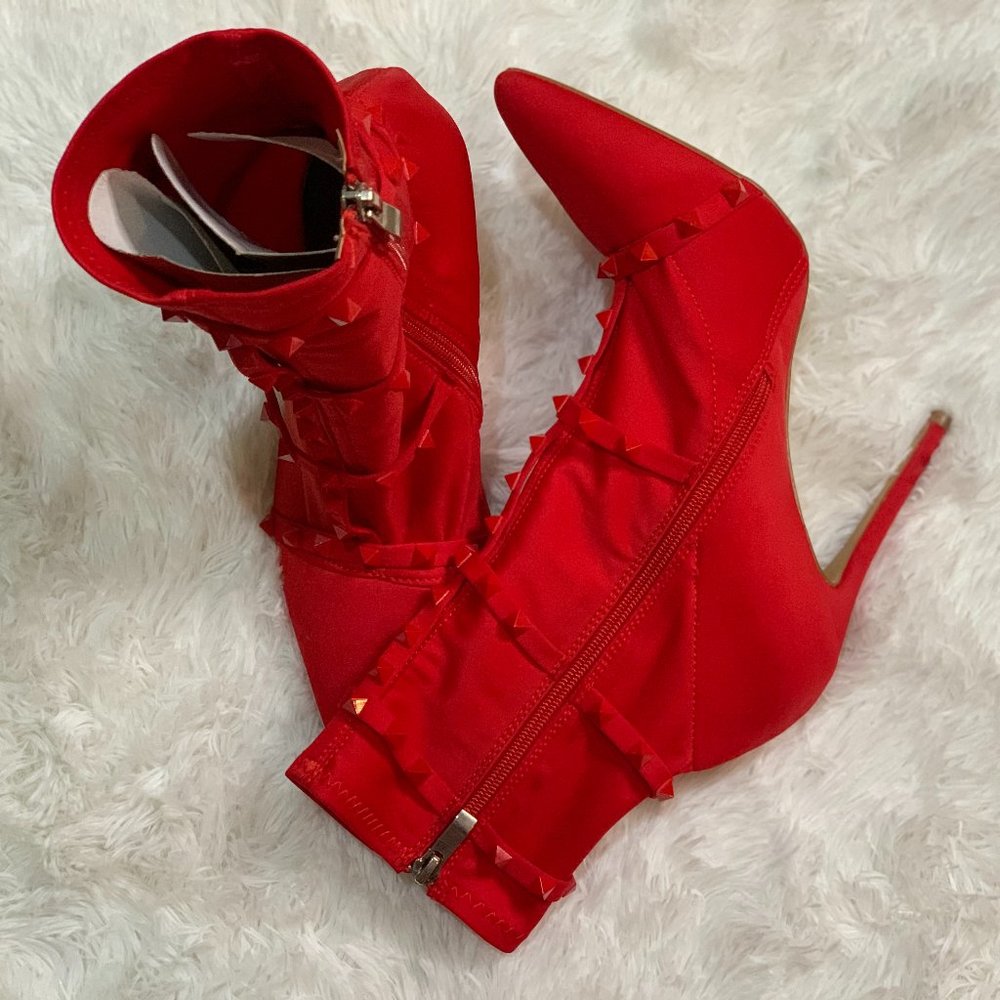 Red Heeled Bootie